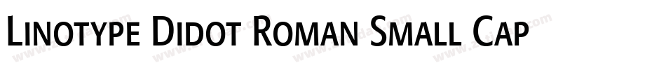 Linotype Didot Roman Small Caps & Oldstyle Figures字体转换